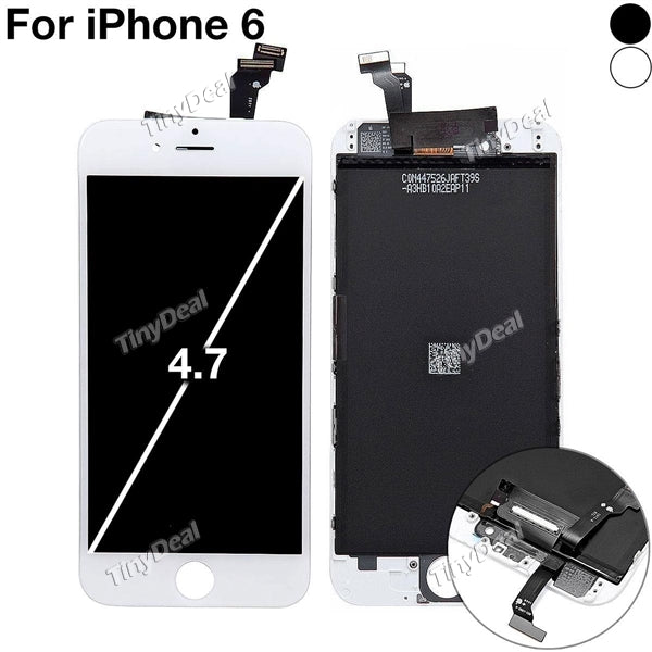 100% Guarantee AAA High Quality Touch Digitizer No Dead Pixel Full LCD Screen Replacement Assembly for 4.7” iPhone 6