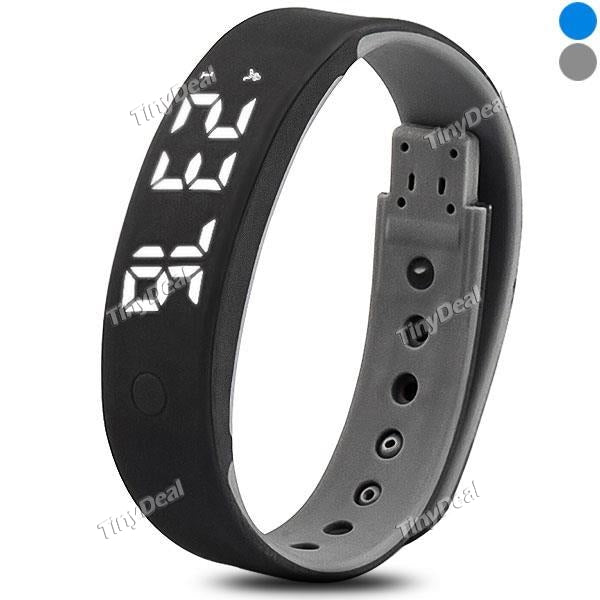 A7 Two-tone Smart Bracelet USB Data Transfer Charge Connection with Phone PC Sleep Calories Monitor Pedometer Alarm E-509544