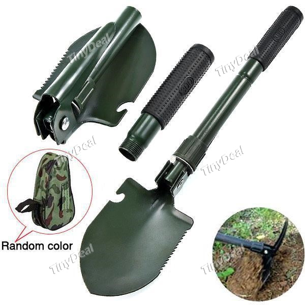 5 in 1 Mini Multi-function Folding Shovel Survival Pick Saw Sapper Shovel Camping Lifesaving Tools NLC-509739