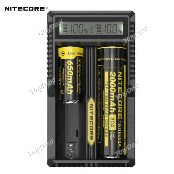 Authentic Nitecore UM20 Smart Charger Micro USB Charger Battery Charger - Black