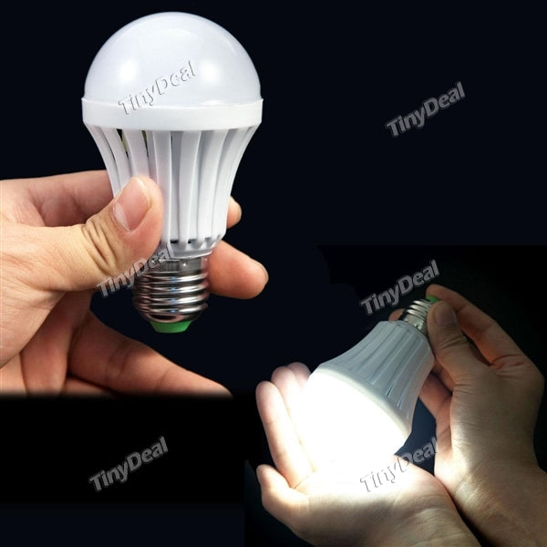 E27 12V 7W Natural White Intelligent Emergency LED Light Bulbs Emergency Lighting HLT-510250