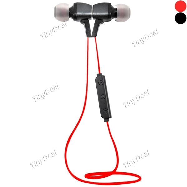 Wireless Bluetooth 4.1 Magnetic Sport Headset Stereo Earphone with Mic for Smartphone iPhone 7