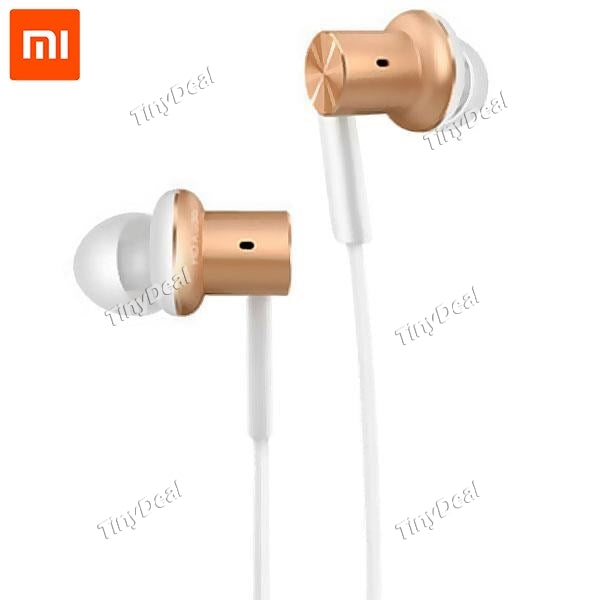 Original Xiaomi Hybrid Dual Driver Noise Cancelling Stereo In-ear Earphone w/ Mic IEM f Smartphone iPhone E-510653
