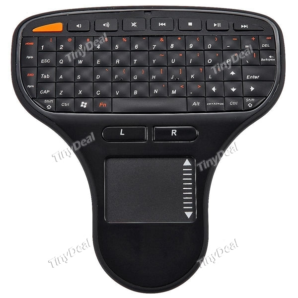 N5903 Two Way 2.4GHz Mini Wireless Portable Keyboard Air Mouse with Touchpad LED Indicator for PC TV Box ECAKB-511271