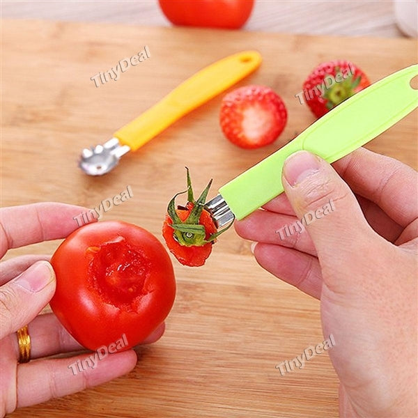 Creative Fruit Stalks Strawberry Tomatoes with Stems Separator Essential Tool Strawberry Tomato Stalks Device HHI-511968