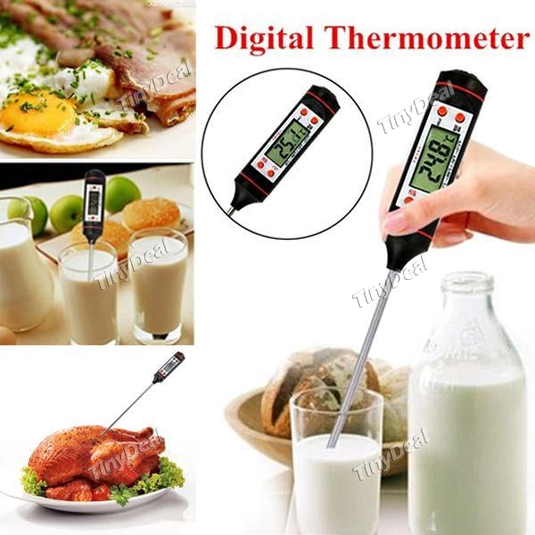 Digital Probe Cooking Thermometer Food Temperature Sensor For BBQ Kitchen LCD Display SCH-513318