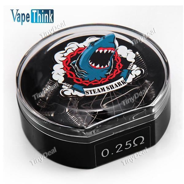 10 x Authentic Vape Think Vapethink Notchcoil Notch Coil 0.25Ohm SS316L for Rebuildable Atomizer