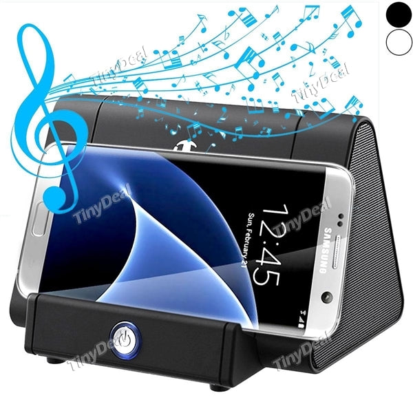 Wireless Sensor Music Speaker Wireless Cordless Stand Induction Speaker w/ 3.5mm Audio Port for Smartphone ESK-514949