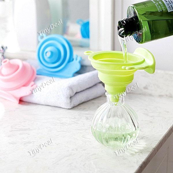 Silicone Collapsible Funnel Mini Filling Liquid Oil Water Funnel