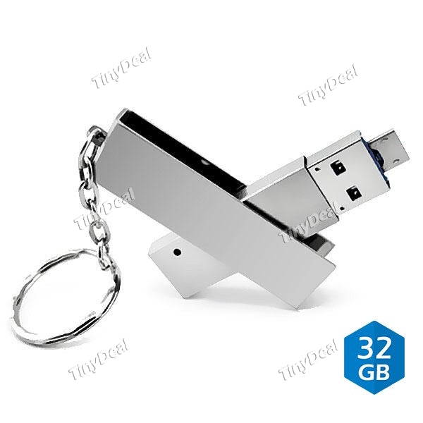 32GB USB 2.0 Waterproof OTG U-Disk USB Flash Drive Memory Disk Pen Drive for PC Phone Tablet