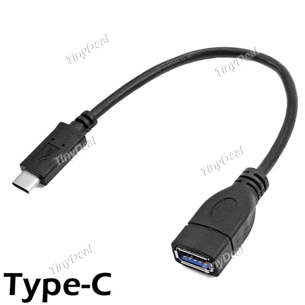 20cm Type-C USB 3.1 OTG Cable Male to USB 3.0 Type A Female OTG Host Cable