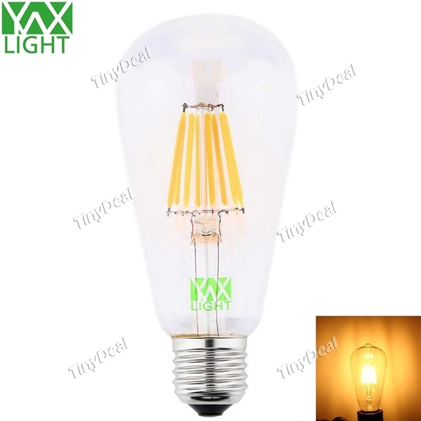 YWXLight E27 85-265V 8W 650-700LM 8-LED LED Bulbs- Warm White