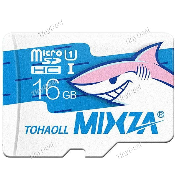 MIXZA 16GB Class 10 Micro SDHC UHS-I up to 80MB/S TF Card Flash Memory Card Ocean Series