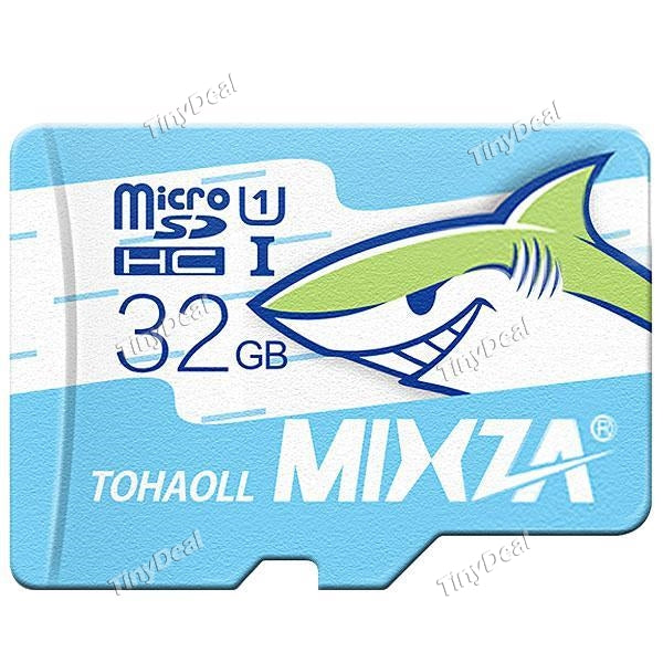 MIXZA 32GB Class 10 Micro SDHC UHS-I up to 80MB/S TF Card Flash Memory Card Ocean Series