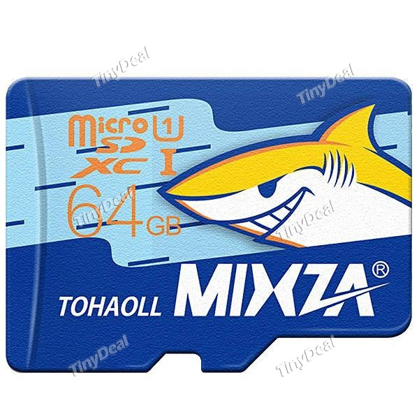 MIXZA 64GB Class 10 Micro SDHC UHS-I up to 80MB/S TF Card Flash Memory Card Ocean Series