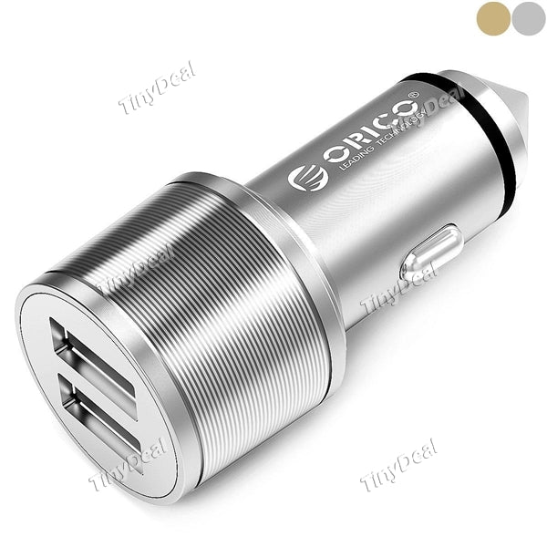 Orico UCI 15.5W 2 Port USB Aluminum Intelligent IC Car Charger Safety Hammer