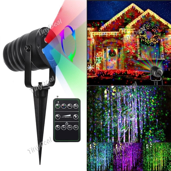 Laser Landscape Light Moving RGB Laser Light Project 15ft IP65 Waterproof Outdoor for Party Landscape Garden