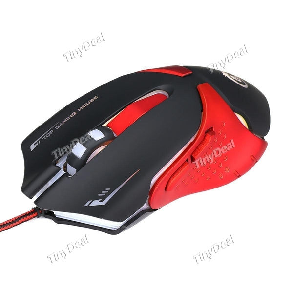 A903 Adjustable 6 Buttons Optical USB Wired LED Gaming Gamer Mouse for PC Laptop