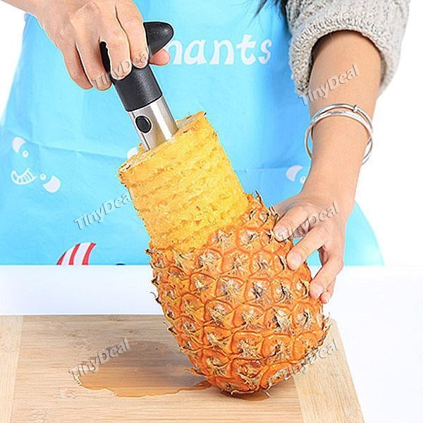 Practical Stainless Steel Fruit Pineapple Slicer Peeler Creative Kitchen Tool