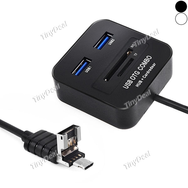 SD/TF/ Micro SD USB Card Reader OTG HUB for Samsung Galaxy S3/S4/S5/Note 2/3