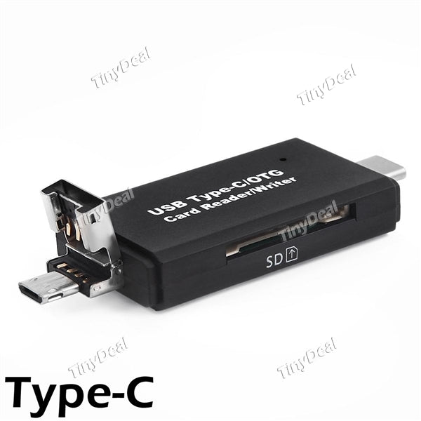 USB 2.0 Type-C/OTG Card Reader/Writer for PC & Smartphones