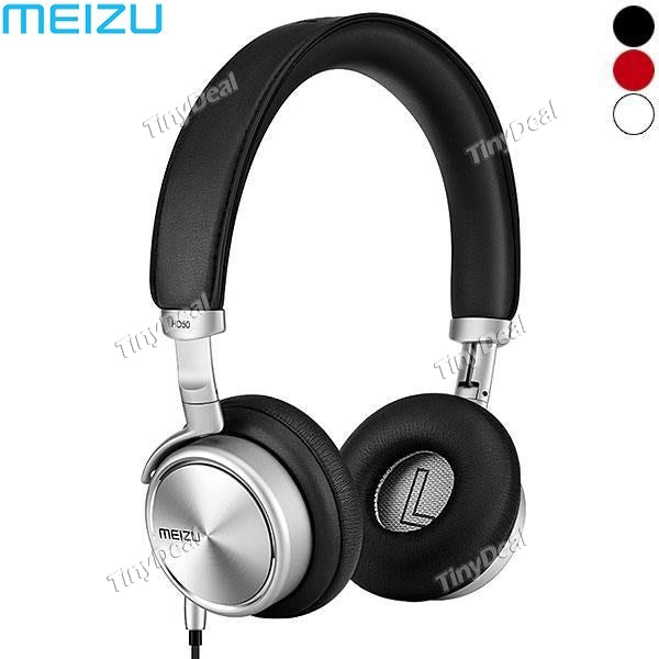 Original Meizu HD50 Metal Folding HIFI Stereo Headphone 3.5mm Headset w/ Mic