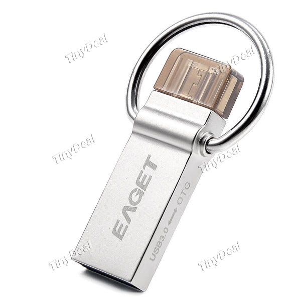 EAGET V90 16GB 2-in-1 USB 3.0 Male to Micro USB Male USB Flash Drive OTG Smartphone Metal USB Stick Cell Phone Pen Drive