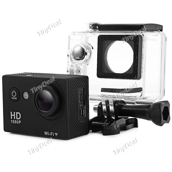 W9 WiFi Sport Camera 2" LCD 1080P FHD H.264 12MP 140° Wide Angle 30M Waterproof HDMI 1.5h Battery Life