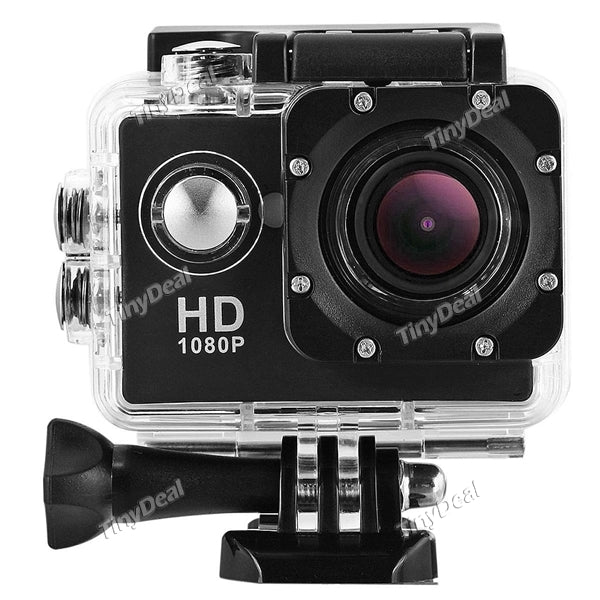 A9 Sport Camera 2" LCD 1080P FHD 12MP 140° Wide Angle 30M Waterproof 1.5h Battery Life