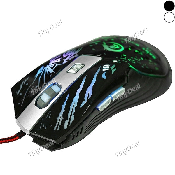 3200DPI Adjustable 6 Buttons Optical USB 2.0 Wired LED Gaming Gamer Mouse for PC Laptop