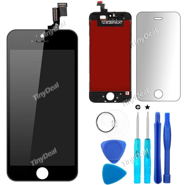 A+++ 100% Guarantee Full LCD Touch Screen Digitizer Assembly Replacement Full Set for 4" iPhone 5s (Black)