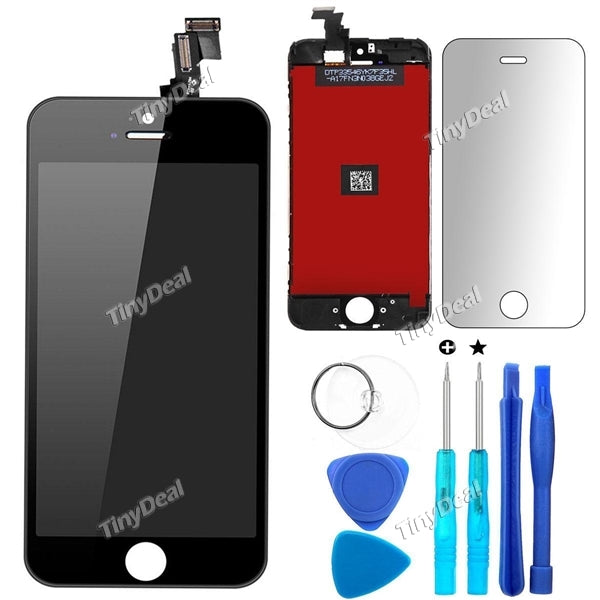 A+++ No Dead Pixel Replacement LCD Touch Screen Digitizer Assembly Full Set for 4″ iPhone 5c (Black)