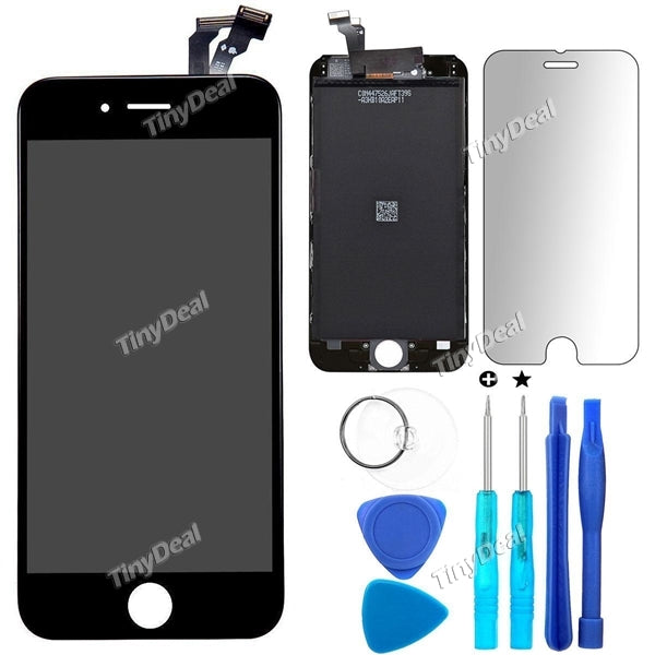 100% Guarantee AAA High Quality Touch Digitizer No Dead Pixel Full LCD Screen Replacement Assembly Full Set for iPhone 6 (Black)