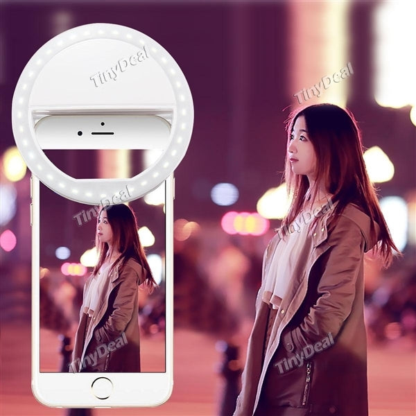 Universal Selfie Gadgets Mobile Phone LED Lights Artifact Beauty External FlashLights for Take Photos and Videos