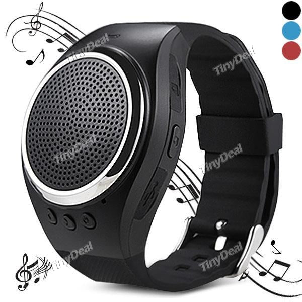 RS09 Smart Bracelet 3D Full-range Speaker USB Dick Broadcast Call Number Double Buletooth 3.0/4.0 Connection f Phones