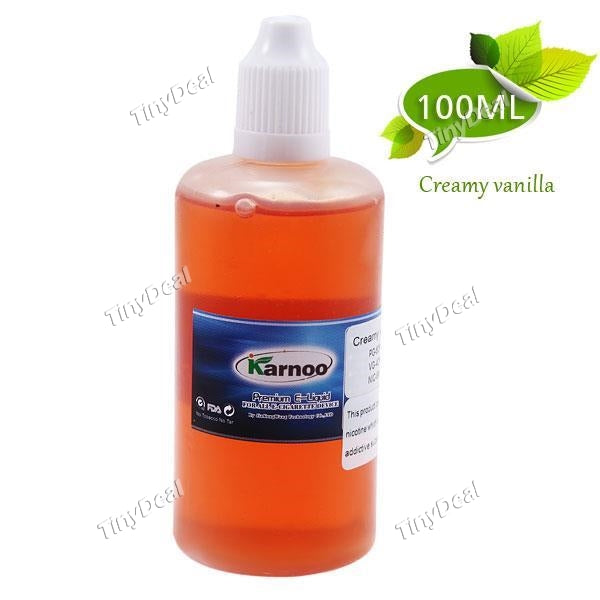 Karnoo 100ml E-liquid E-juice 6mg Nic - Flavor of Creamy Vanilla