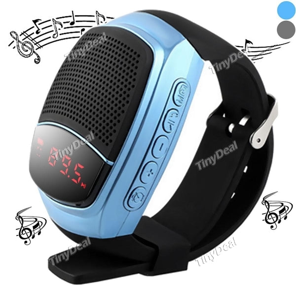 B90 Smart Wearable Bluetooth Sports Music Watch Speaker Hands-free Call TF Card FM Self-timer Anti-lost for IOS/Android Phone