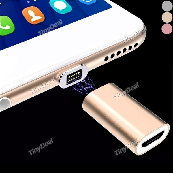 DIY Handy Data Cable Convert Magnetic Adsorption Plug for Android to Android Connector