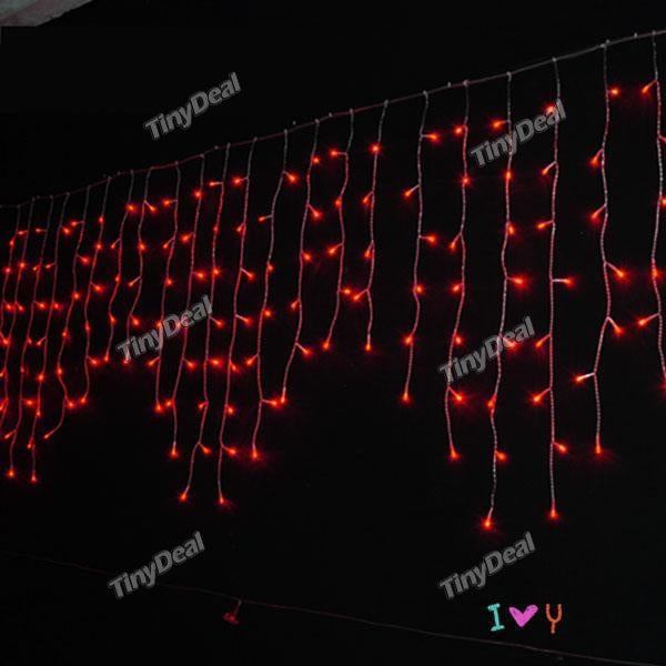 100M 50-LED String Light Christmas Party 220V RED Plastic String Light Red