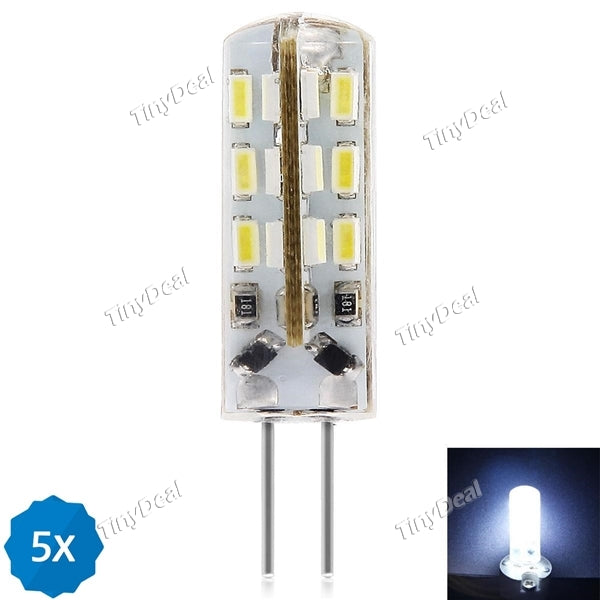 5x G4 24SMD-3014LED DC12V Led Light mini lamp White
