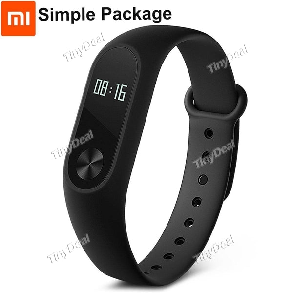 Simple Package Xiaomi Miband 2 Mi Band Time Display Touch Key Call Reminder Heart Rate Monitor Activity Trackers