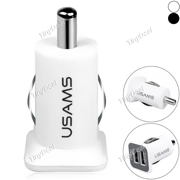 USAMS 2-Port Dual Universal 3.1A USB Car Charger for iPhone iPod iPAD and other Smartphones and Tablets