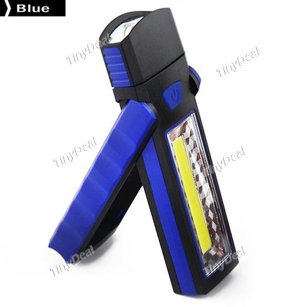 LED Work Flashlight Indoor/Outdoor Flood Light Magnetic Stand Hanging Hook for Garage Workshop Camping Home Battery Powered HLT-