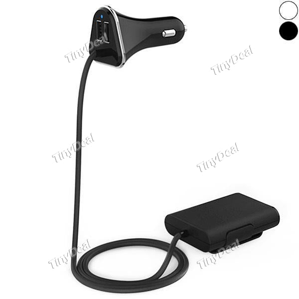 4-in-1 9.6A 4 Ports 48W Universal Car Charger (with Two Ports to Backseat) for iPad iPhone Samsung and more Android Devices