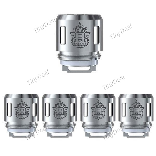 5 x Authentic Smoktech Smok TFV8 Baby V8 Baby T8 Octuple Coil Head 0.15Ohm