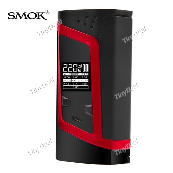 Authentic Smoktech Smok Alien 220W TC Box Mod APV - Black & Red
