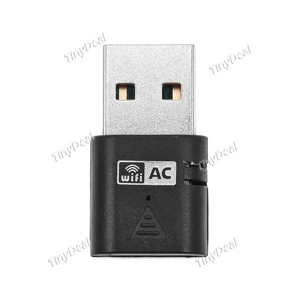AC600 Dual Band WiFi 802.11ac 5GHz 433Mbps 2.4GHz 150GHz Wireless Network Adapter for PC Laptop Notebook