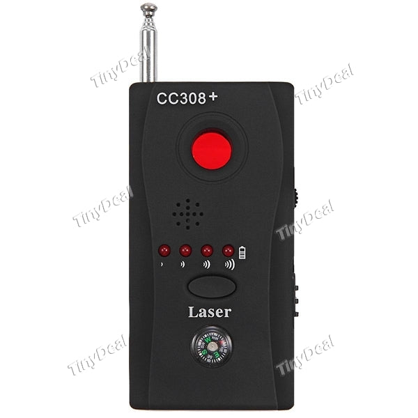 CC308 Anti-Spy RF Signal Bug Detector Wireless Hidden Camera Lens Radio Wave Signal GSM Device Finder Laser Detector