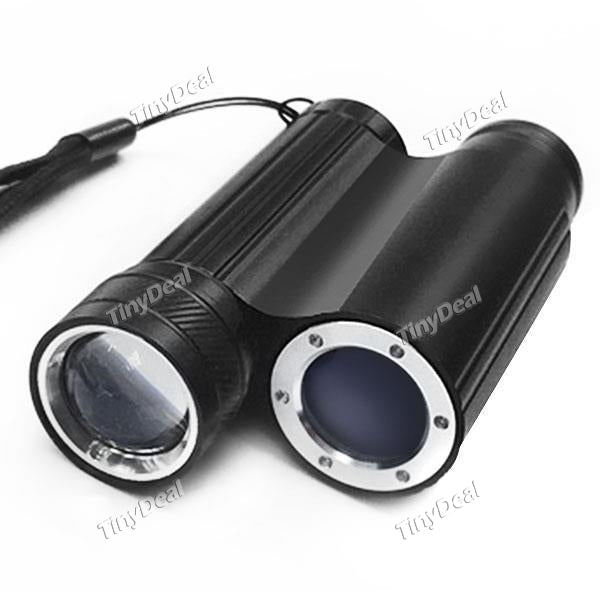 Mini 5W LED Telescope Flashlight Outdoor Climbing Versatile Night Vision Binoculars with Zoom Rechargeable Flashlight