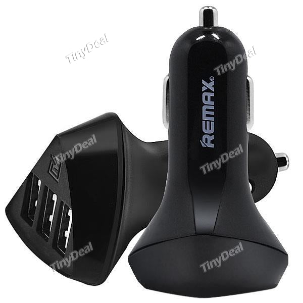 REMAX Aliens 3-Port 5V/4.2A USB Fast Charging Vehicle Car Charger for iPhone iPad Samsung RCG-519685